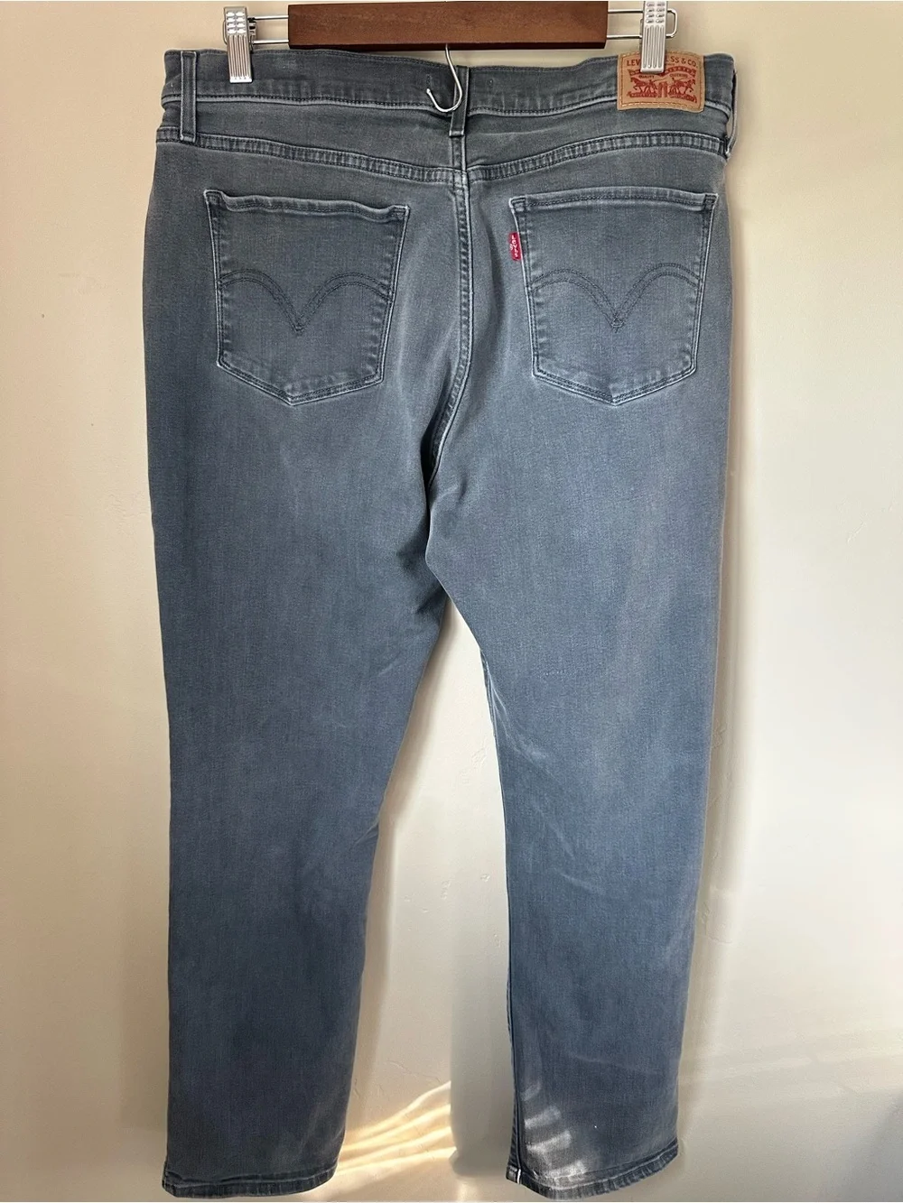 Levi’s Men’s 32x30 Slim Straight Jeans Slate Gray Classic Denim Pants - Picture 4 of 7